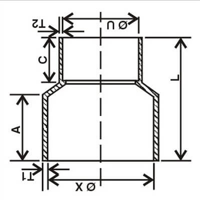 Agricultural Pipe - PVC Moulded Reducer Fitting