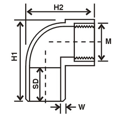 Brass 90 Degree Elbow