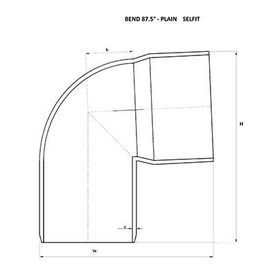 SWR Plain Bend 87.5°