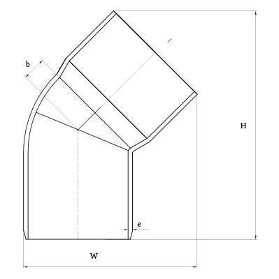 SWR 45 Bend - Plain