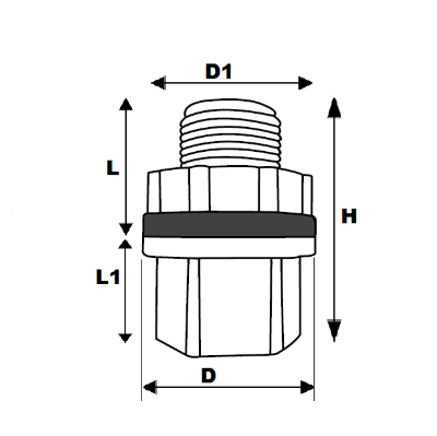 UPVC Socket Tank Nipple Fitting for ASTM Pipes