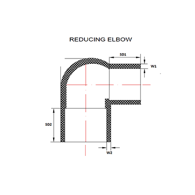 Reducing Elbow White