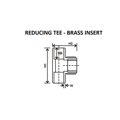 Brass Reducing Tee Brass Insert Fittings