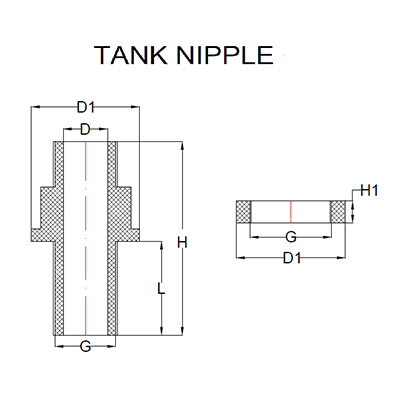 PVC Tank Nipple