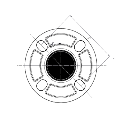 Flange With Close Gasket for CPVC Pipes