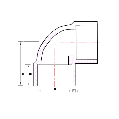 cpvc sch 80 - 90 degree elbow fitting