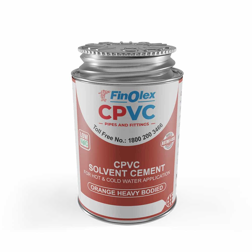 cpvc solvent cement for hot & cold water application
