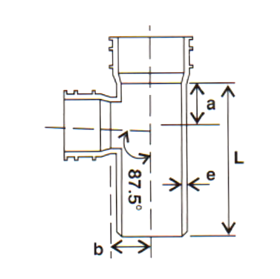 Selfit Reducing Tee Pipe Fitting