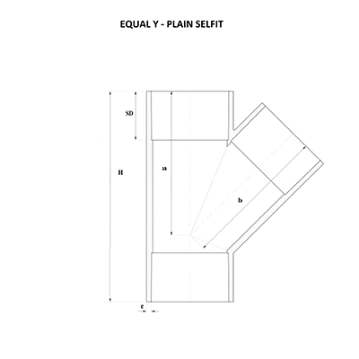 SWR Equal Y Plain Fitting