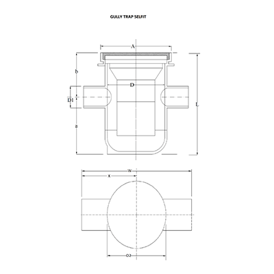 SWR Gully Trap Double Fitting