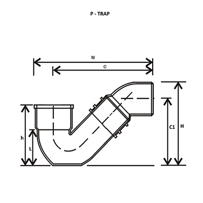 p trap pvc fitting for swr pipes