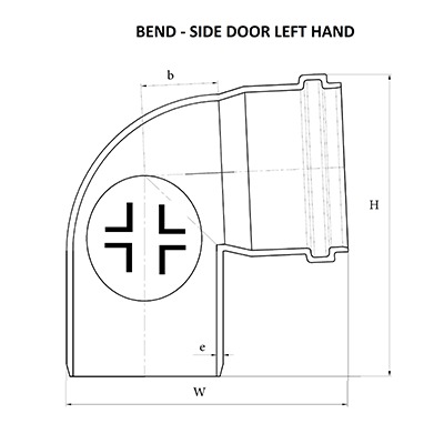 swr left hand bend pipe fittings