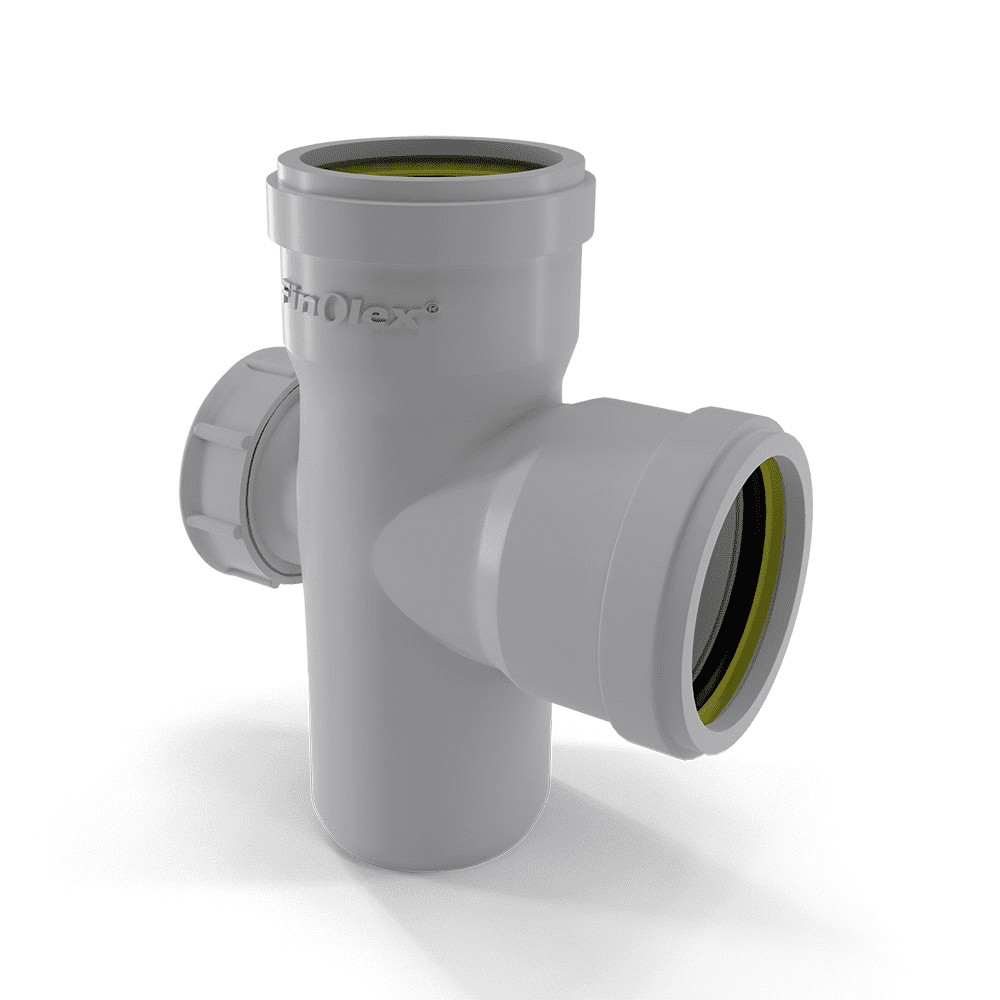 PVC Rigfit Door Tee Diagram - SWR Pipes