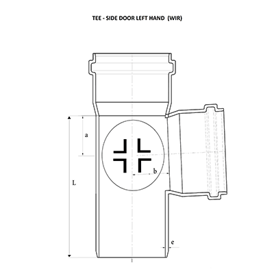 Reducing Tee Side Door Left Hand