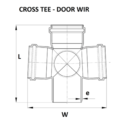 SWR Cross Tee Fitting For Door