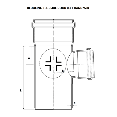 SWR Tee - Side Door Left Hand Fitting