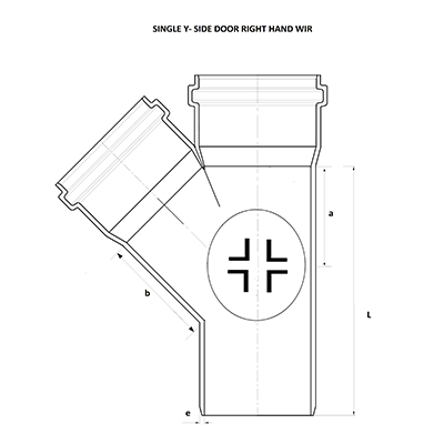 SWR Single Y - Side Door Right Hand Fitting Diagram