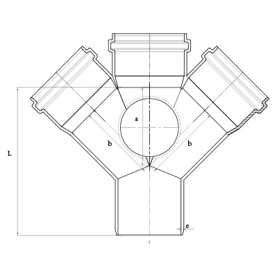 Ringfit Double Y Door - SWR Pipes Fitting