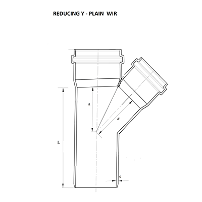 Ringfit Reducing Single Y Plain Fitting