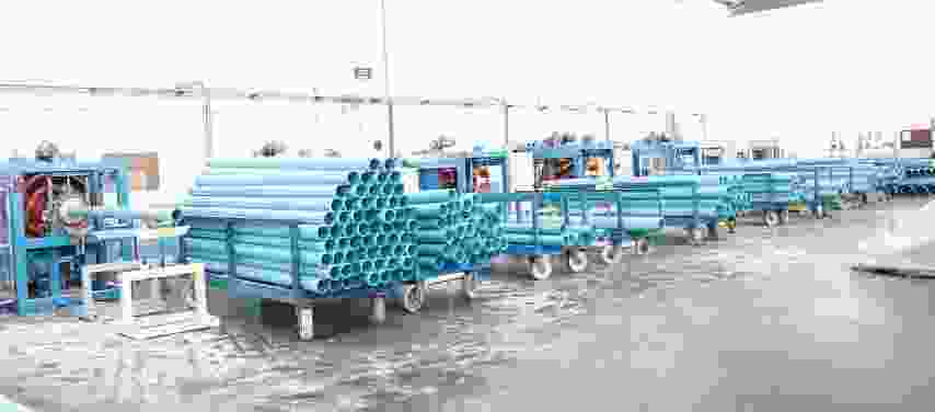In 2009, Finolex unit for manufacturing agricultural pipes and casing pipes at Urse